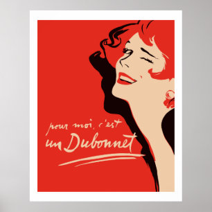 Poster Dubonnet (annonces Vintages en français)