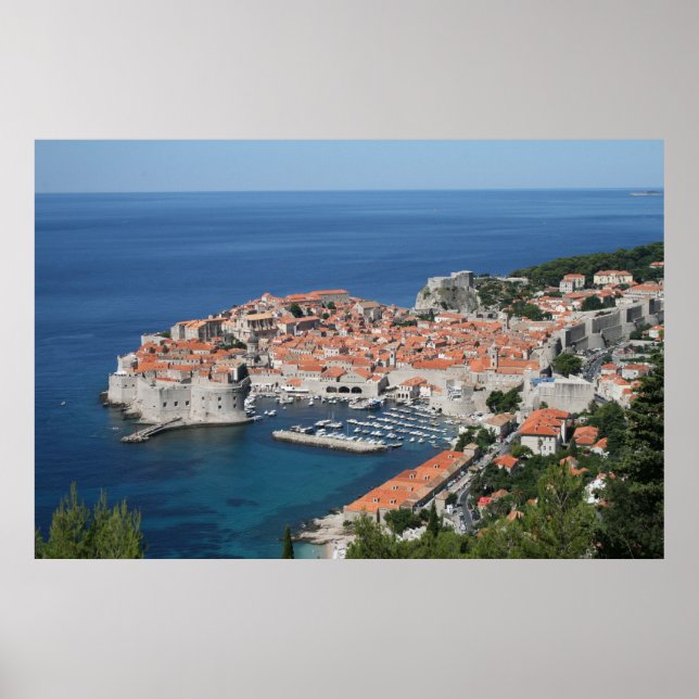 Poster Dubrovnik Hrvatska (Devant)