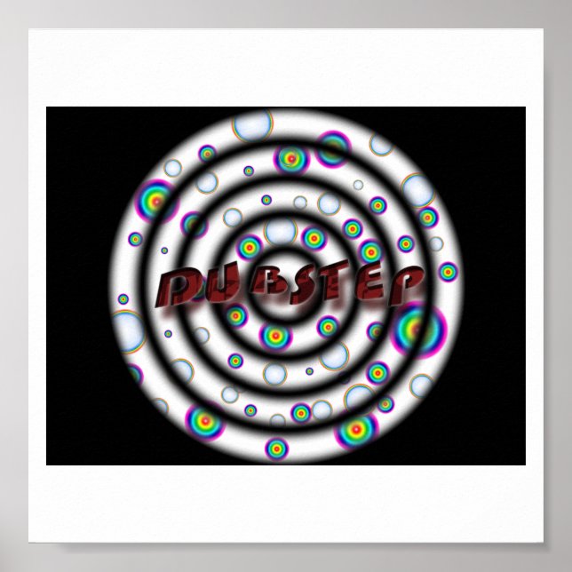 Poster DUBSTEP psychédélique (Devant)