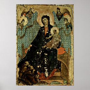 Poster Duccio di Buoninsegna - Vierge des Franciscains