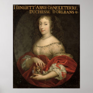 Poster Duchesse de Henrietta Anne d'Orléans