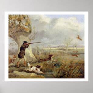 Poster Duck Shooting (huile sur toile)