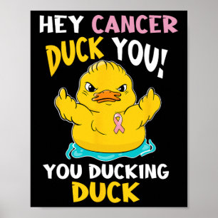 Poster Duckie - Guerrier du cancer du sein
