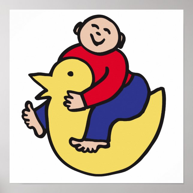 Poster Ducky Rider (Devant)