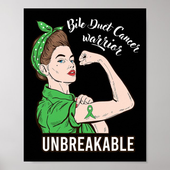 Poster Duct Cancer Guerrier Incassable Femmes fortes Surv (Devant)