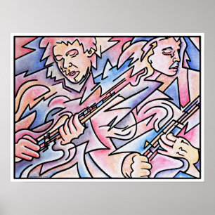 Poster Duel de guitare