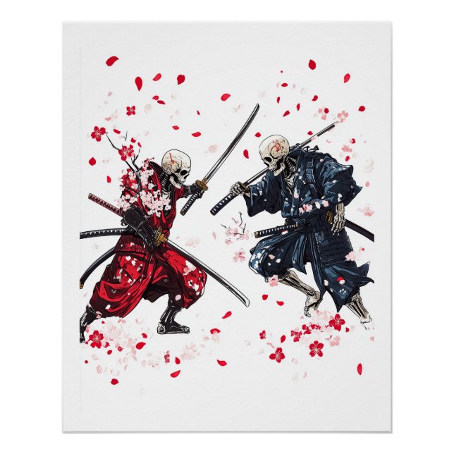Poster Duel du Samouraï Crâne (Devant)