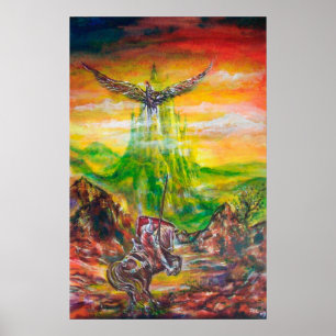 POSTER DUEL MAGIQUE ENTRE BRADAMANT ET NEGROMANCER