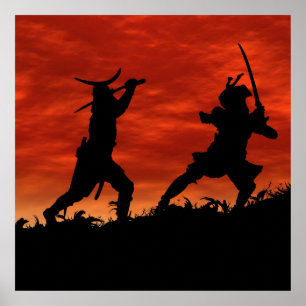 Poster Dueling Samurai