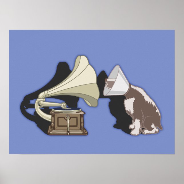 Poster Duet - Chien & Gramophone (Devant)