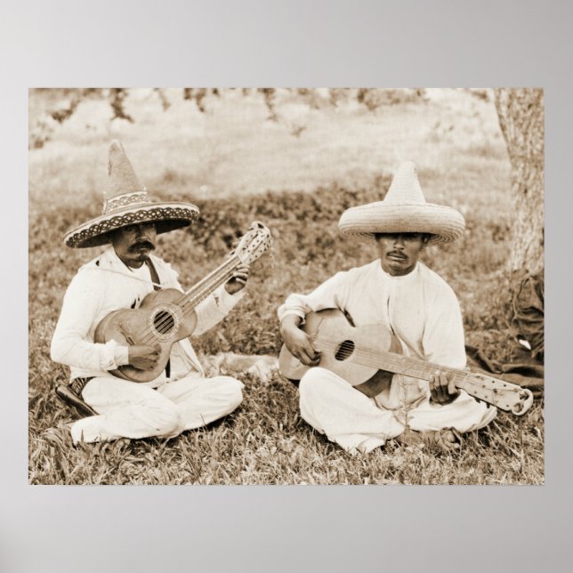 Poster Duet de guitare mexicaine 1911 (Devant)