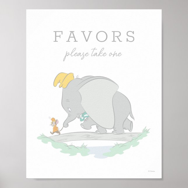 Poster Dumbo and Timothy Q. Baby Shower Favors (Devant)