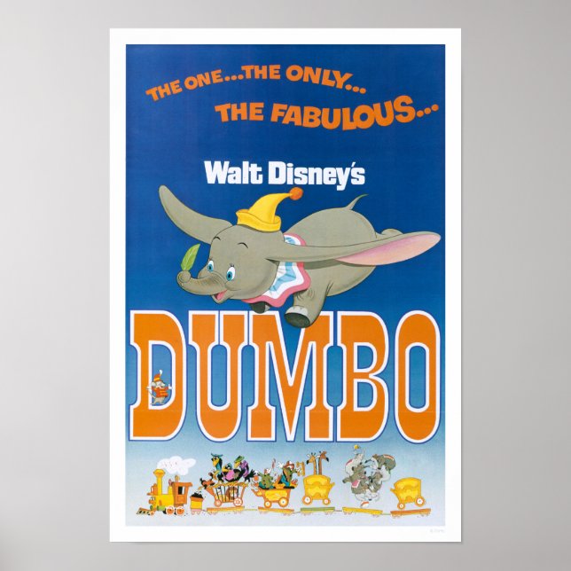Poster Dumbo en vol (Devant)