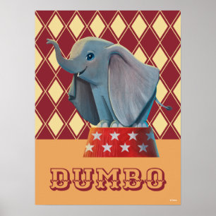 Poster Dumbo  Podium Smiling Atop Circus