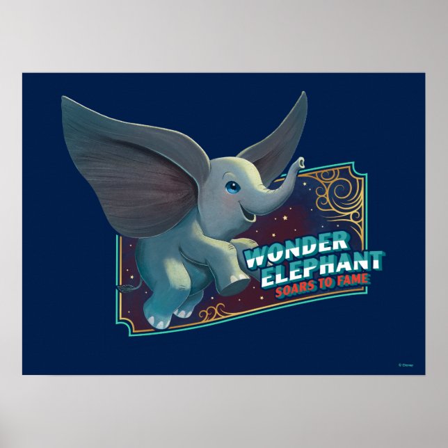 Poster Dumbo | Wonder Elephant S'Enfonce Pour Fame Circus (Devant)