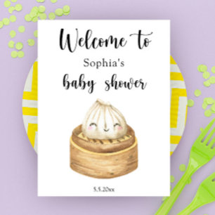 Poster Dumpling - baby shower de bienvenue