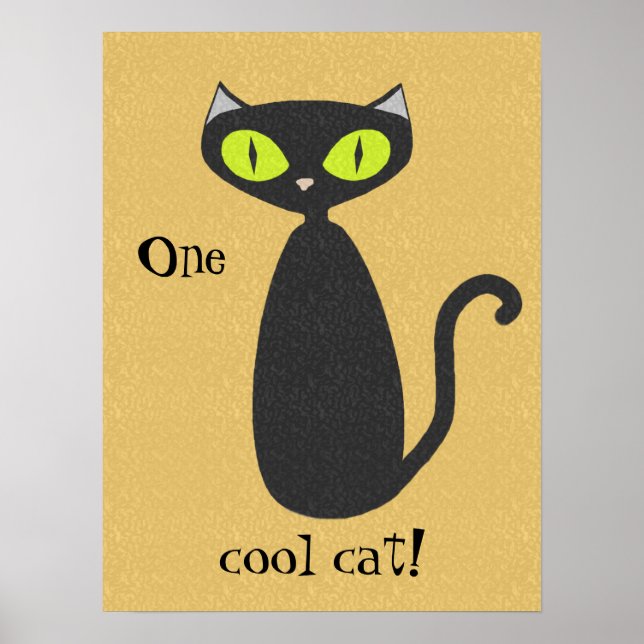 Poster d'un chat Cool (Devant)