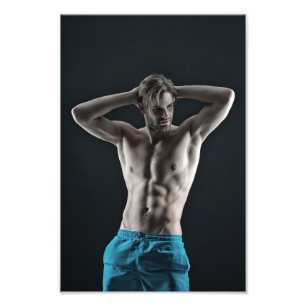 Poster d'un gars chaud Mr Blue Shorts