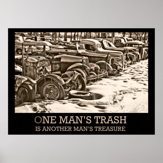 Poster d'un homme sur les ordures (Devant)