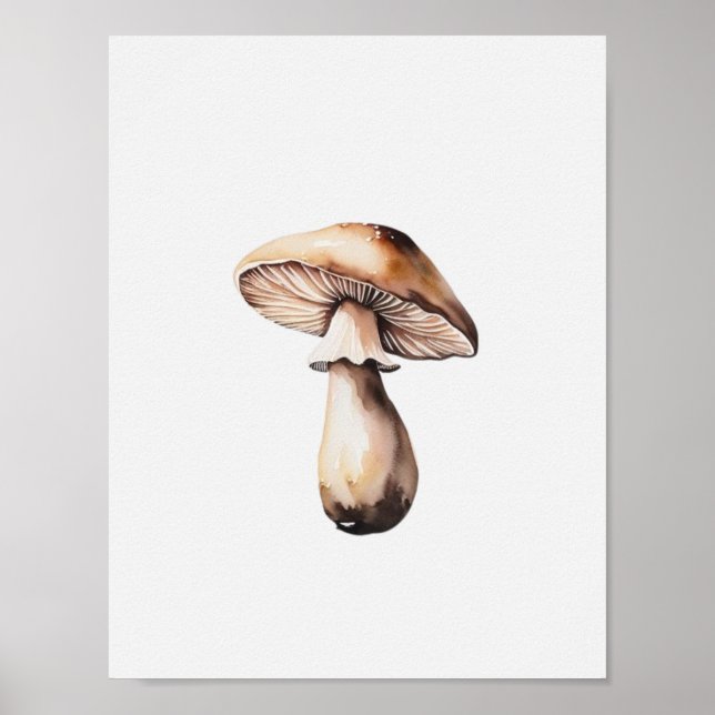 Poster d'un simple champignon (Devant)