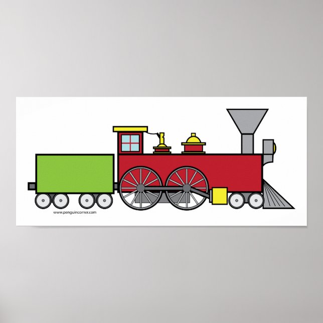Poster d'un train amusant (Devant)