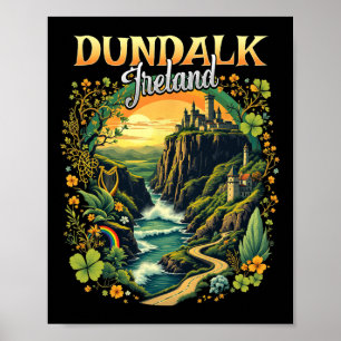 Poster Dundalk Irlande Voyage de vacances Voyage irlandai