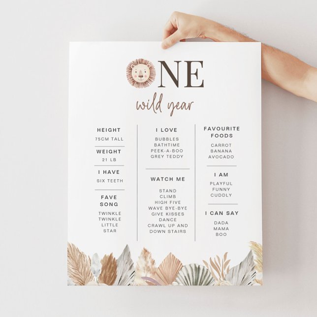 Poster d'une année Wild Lion Milestone (Créateur téléchargé)