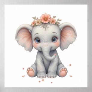 Poster d'une chambre pour bébés - Animal Nursery