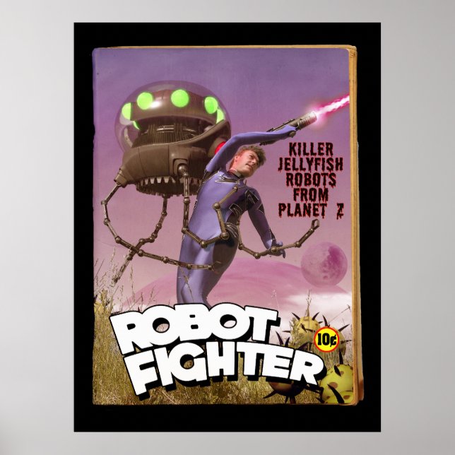 Poster d'une fausse housse de capot de Robot Fight (Devant)