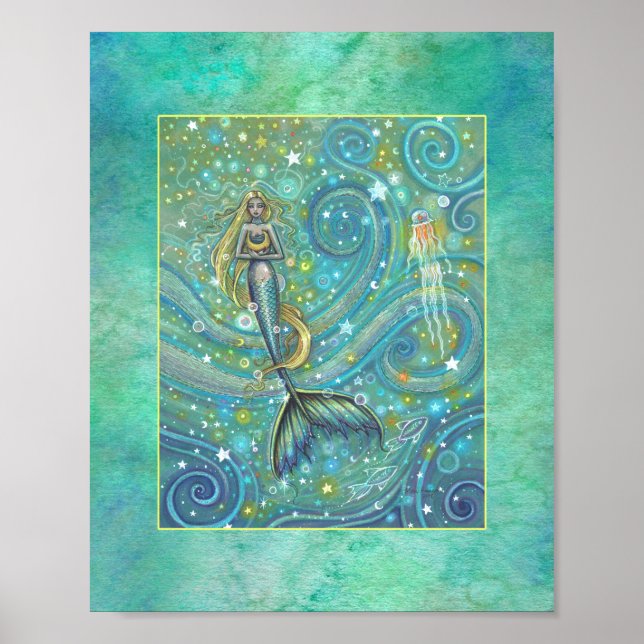 Poster d'une sirène d'étincelles par Molly Harriso (Devant)