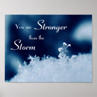Poster d'une tempête de flocon de neige forte Moti