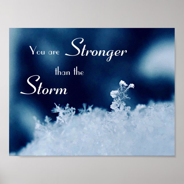 Poster d'une tempête de flocon de neige forte Moti (Devant)