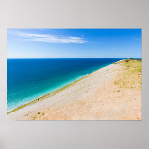 Poster Dunes de l'ours couché, lac Michigan