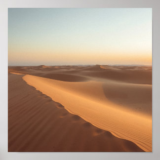 Poster Dunes de silence du désert