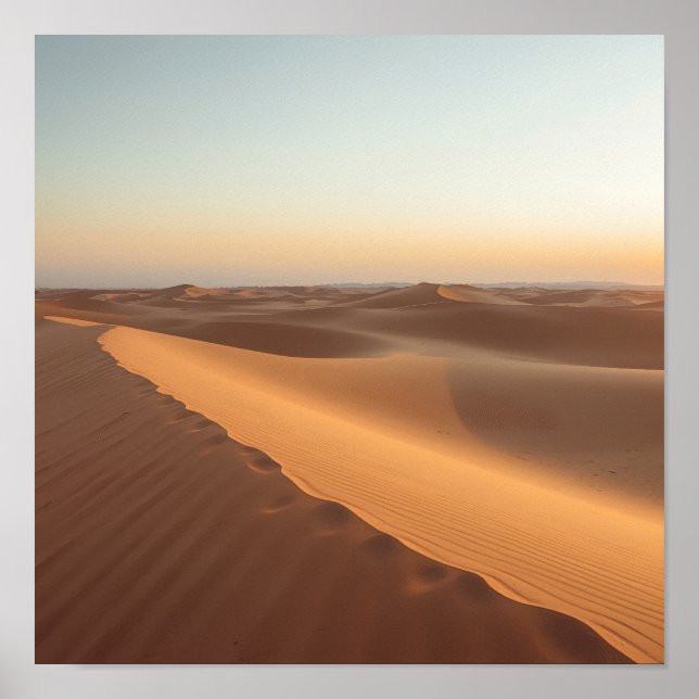 Poster Dunes de silence du désert (Devant)