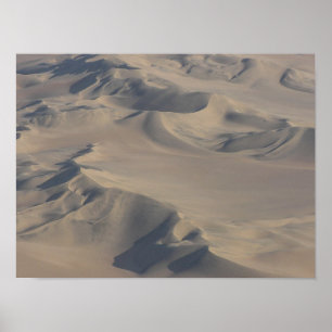 Poster Dunes du désert du Namib vues du ciel