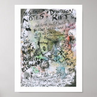 Poster Dungeon Rift Designer Notes Peinture