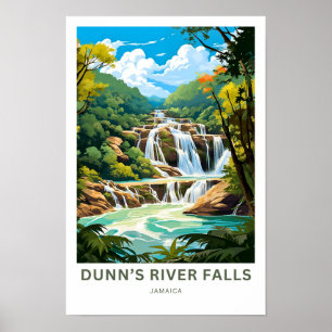 Poster Dunn's River Falls Jamaïque Travel Imprimer
