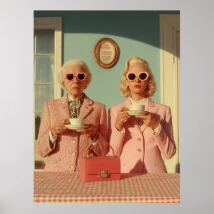 Poster Duo élégant pour le thé