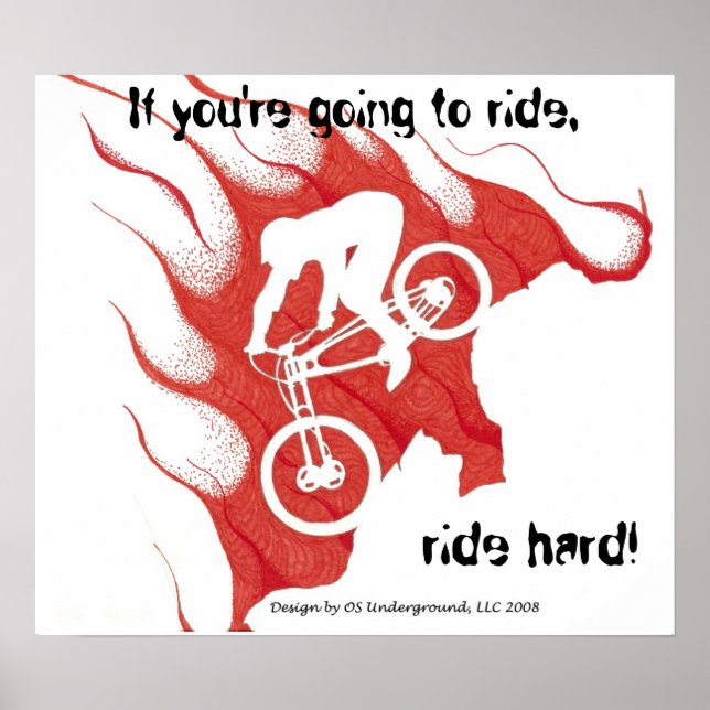 Poster dur du circuit de vélo (Devant)