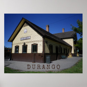 Poster Durango & Silverton Gare Durango Colorado