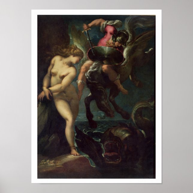 Poster Durée de vie du poisson, c.1670-80 (huile sur toil (Devant)