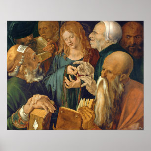 Poster Dürer - Jésus parmi les docteurs