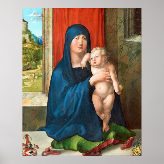Poster Dürer - Madonna Et Enfant (Devant)