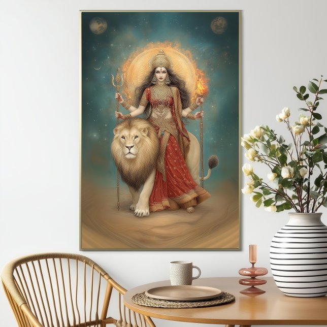 Poster Durga Hindu Goddess of Strength and Protection (Créateur téléchargé)