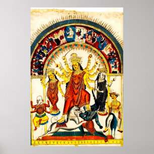 Poster Durga, le destructeur des maux