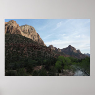 Poster Dusk à Canyon Junction dans le parc national de Zi