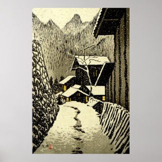 Poster Dusk à Minakami Kasamatsu Shiro 1958