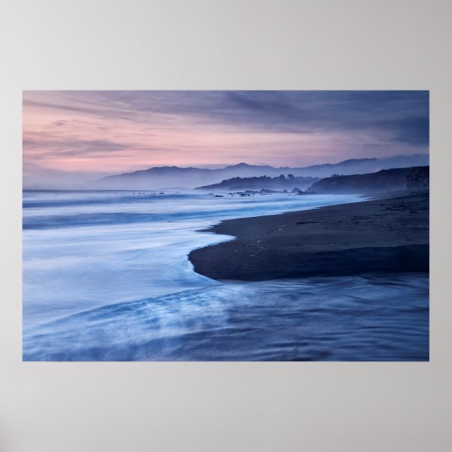 Poster Dusk À Moonstone Beach (Devant)
