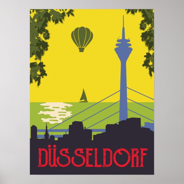 Poster Düsseldorf, Allemagne (Devant)